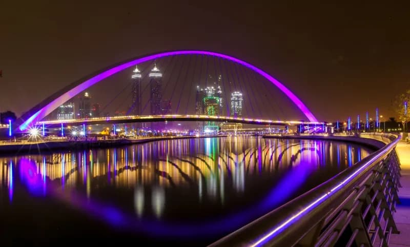Tolerance Bridge over the Dubai Canal in Business Bay. Photo: Dreamer Dude, Pexels
