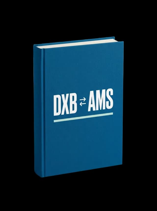 AMS to DXB moving guide, book cover