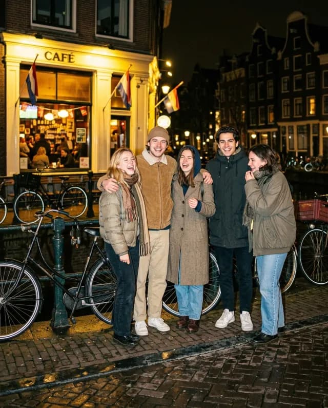 Brown cafe night flash, Amsterdam